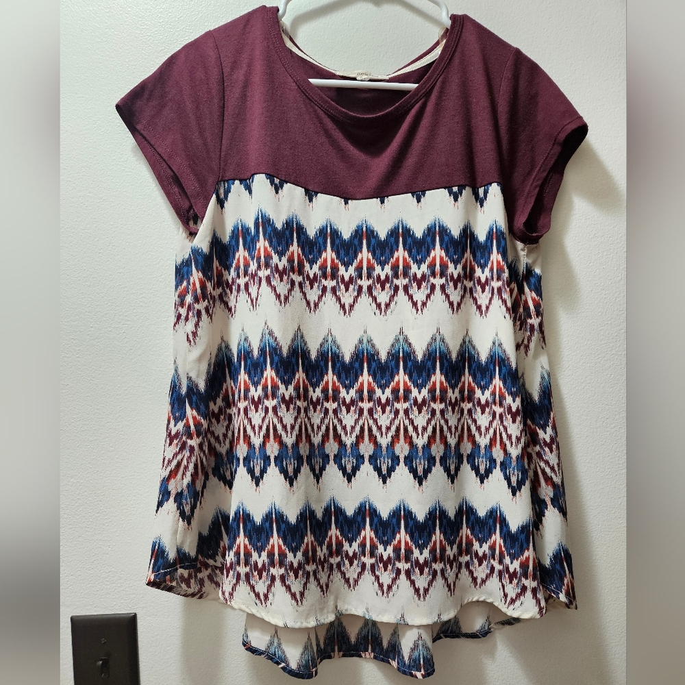 Chevron Striped Blouse